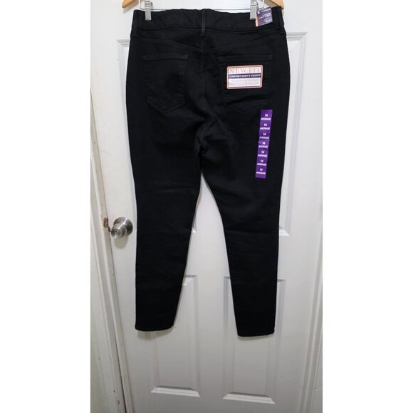 NWT Gloria Vanderbilt Women's Curvy Skinny Fit Mid-Rise Black Jeans Size 14 - Picture 4 of 6